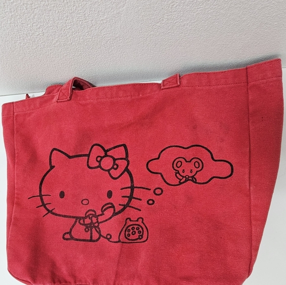 Hello Kitty Red Canvas Tote Bag - Picture 5 of 11
